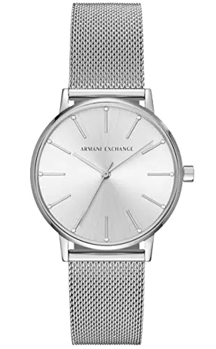 Armani Exchange Reloj para Mujer, Movimiento de tres manecillas