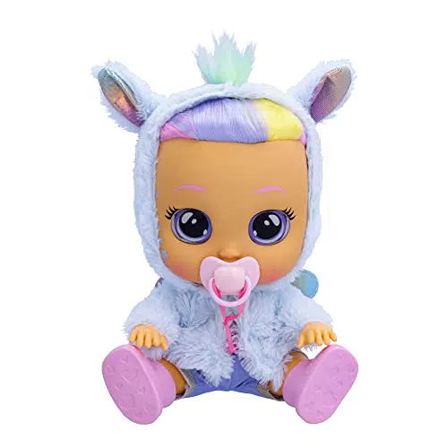 BEBÉS LLORONES Dressy Fantasy Jenna, Muñeca Interactiva que Llora de Verdad con Pelo a Peinar