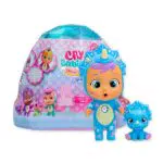 BEBÉS LLORONES LÁGRIMAS MÁGICAS Icy World Dinos, Muñeca Sorpresa Coleccionable que Llora Lágrimas de Verdad y su Mascota Dinosaurio