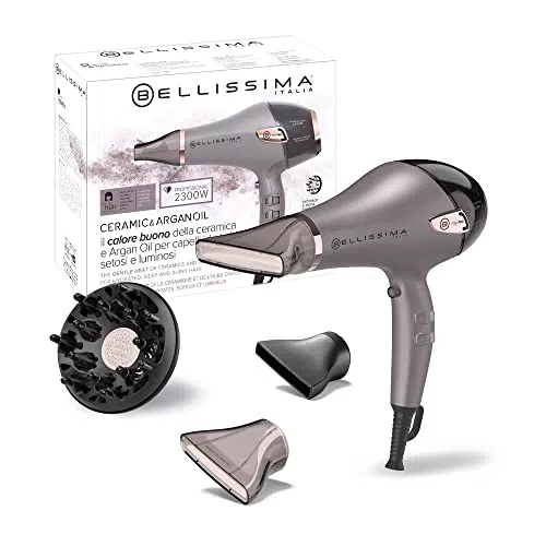 Bellissima Imetec Ceramic & Argan Oil, Secador de Pelo Profesional