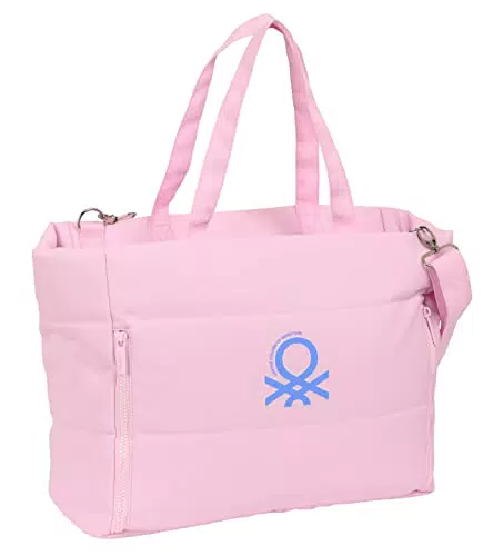 BOLSO CON BOLSILLO PARA PORTATIL 14, 1'' BENETTON "PINK"