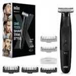 Braun Series X Recortadora de Barba, Afeitadora Eléctrica Hombre con Rasuradora para Rostro y Cuerpo