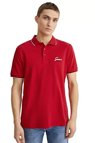 C&A Hombre Polo Rojo Oscuro