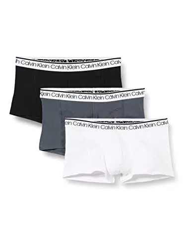 Calvin Klein Hombre Pack de 3 Bóxer Low Rise Trunk