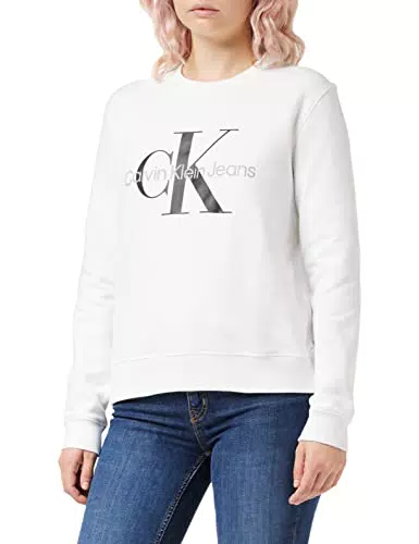 Calvin Klein Jeans Mujer Sudadera Core Monologo sin Capucha