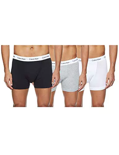Calvin Klein Low Rise Trunk 3Pk 0000U2664G, Boxer de Tiro Bajo para Hombre