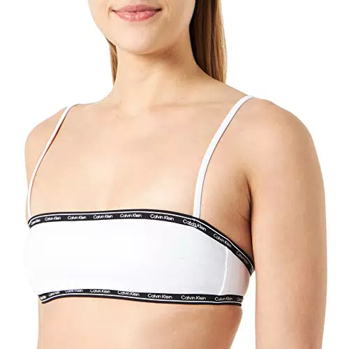 Calvin Klein Mujer Parte Superior de Bikini Bandeau con Relleno