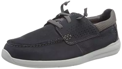 Clarks Gorwin Moc, Mocasines, para Hombre, Azul