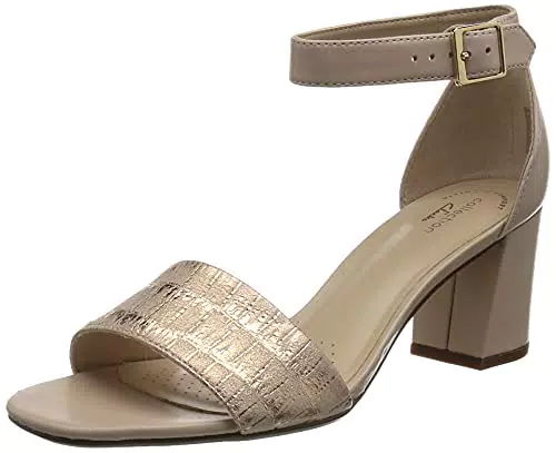 Clarks Jocelynne CAM, Bomba Mujer, Dusty Rose Interest Cuero