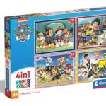 Clementoni Infantil 4 1: Puzzles de 12, 16, 20 y 24 Piezas Paw Patrol