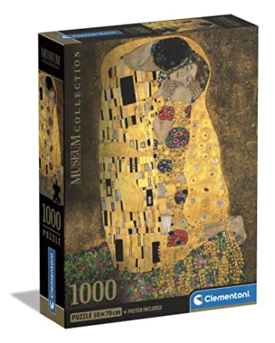 Clementoni- Museum Collection-The Kiss-1000 Piezas-Puzzle para Adultos