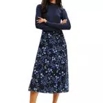 Desigual Vest_Michigan Vestido, Azul, XS para Mujer