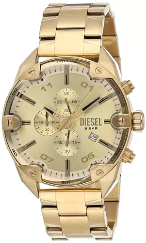Diesel Reloj Spiked para hombre, movimiento cronógrafo