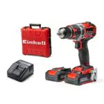 Einhell Taladro percutor atornillador inalámbrico TE-CD 18/50 Li-i BL Power X-Change Negro Y Rojo