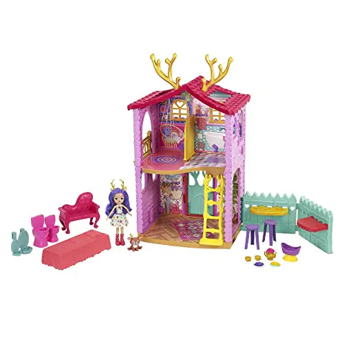 Enchantimals Casa Ciervo 2.0 con Danessa Deer Muñeca con casa de juguete
