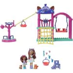 Enchantimals City Tails Parque de juegos de Sabine y Seneca Squirrel Dos muñecas con mascotas ardilla y set de juego con accesorios