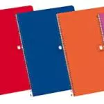 Enri, Cuadernos A4, Tapa Dura, 80 Hojas, Doble Pauta 3mm. Pack 5 Libretas
