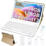 FACETEL Tablet 10 Pulgadas Android 13 Tablet Octa-Core 14GB RAM 128GB ROM