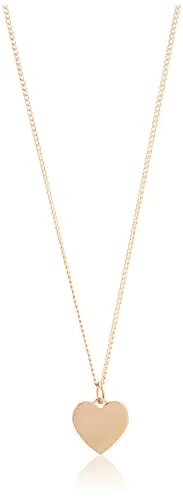 Fossil Collar Para Mujer Vintage Iconic, Longitud Total:18''+2''Cadena De Extensión Collar De Acero Inoxidable Color Oro Rosa