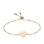 Fossil Pulsera Para Mujer Classics, Longitud Min.Interior:165mm Pulsera Acero Inoxidable Oro Rosa