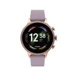 FOSSIL Reloj digital con pantalla táctil para mujer con Alexa integrada y correa de silicona FTW6080