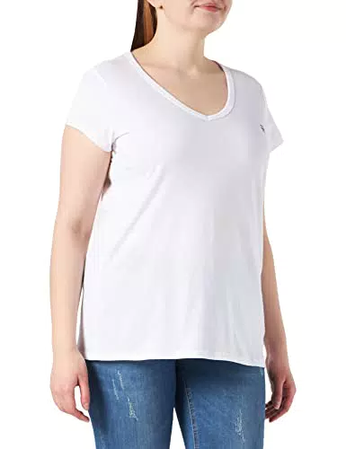 G-STAR RAW Eyben Slim T-shirt, Tops para Mujer, Blanco