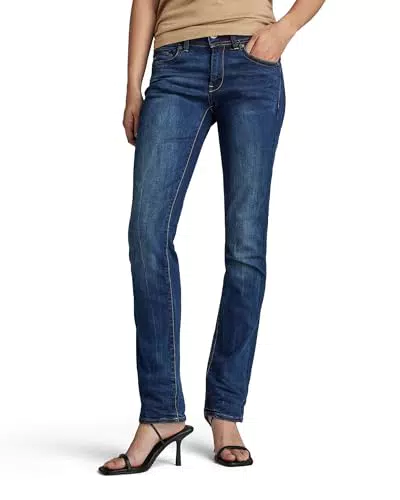 G-STAR RAW Jeans Midge Saddle Straight para Mujer, Azul