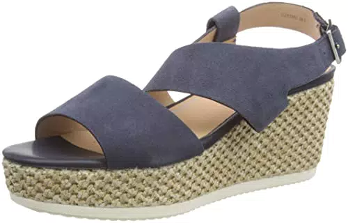 Geox D Lipari E Sandalias Mujer Azul Dk Jeans