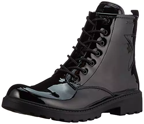 Geox J Casey Girl G, Botines Niñas, Negro