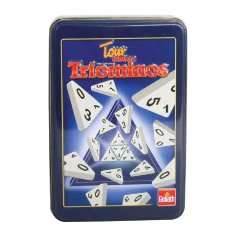 Goliath - Triominos De Viaje En Caja Metálica, Juego de Mesa a Partir de 6 Años
