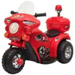 HOMCOM Moto Eléctrica para Niños de 18-36 Meses Motocicleta Infantil con 3 Ruedas y Batería 6V con Música Bocina Faros Baúl 80x35x52 cm Rojo