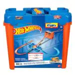 Hot Wheels Track Buider Caja de acrobacias Deluxe, accesorios para pistas de coches de juguete