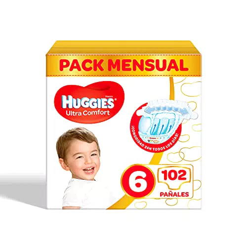 Huggies Pañales para bebés Ultra Comfort, talla 6