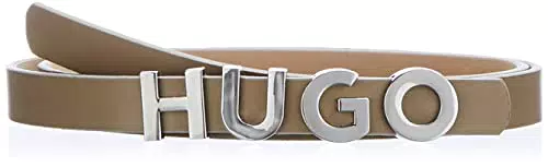 HUGO Zula Belt 1, 5cm Cinturón, Dark Beige259, 80 para Mujer
