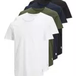 Jack & Jones Jjenoa tee SS Crew Neck 5pk MP Camiseta