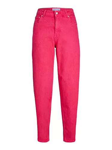 JJXX Jxlisbon Mom HW Jeans AKM Noos, Bright Rose, 27W x 30L para Mujer