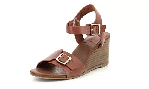 KICKERS Kick Vodou, Sandalia con talón Mujer, Marrón ladrillo