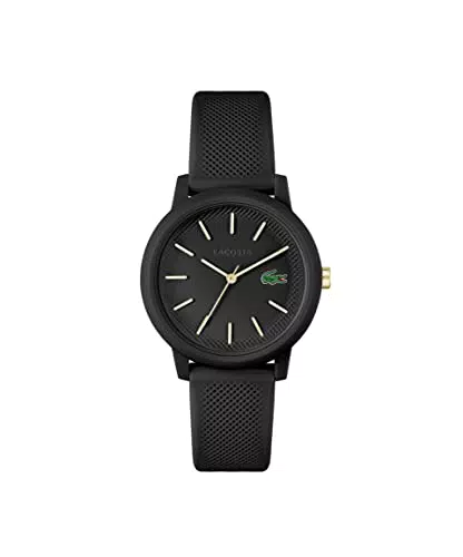 Lacoste Reloj Analógico de Cuarzo para mujer con Correa en silicona Negro - 2001212