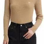 Levi's Crew Rib Sweater Sudadera Mujer, Travertine