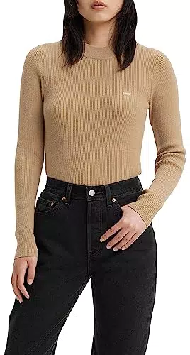 Levi's Crew Rib Sweater Sudadera Mujer, Travertine