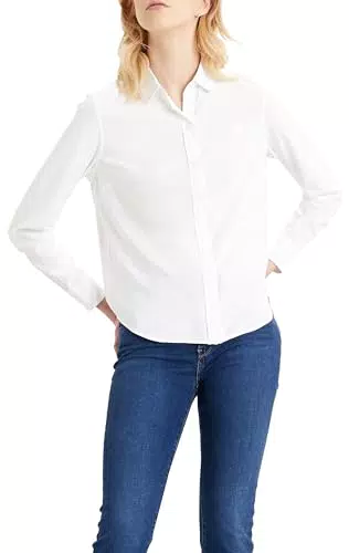 Levi's New Classic Fit Bw Shirt Camisa Mujer, Bright White