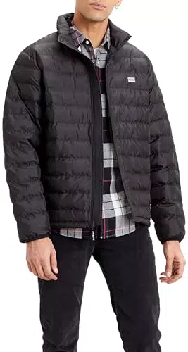 Levi's Short Down Packable Chaqueta, Mineral Black, M para Hombre