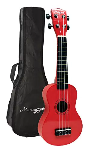 Martin Smith Ukelele de tipo soprano con bolsa y libro de acordes