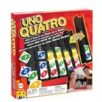 Mattel Games UNO Quatro Juego de mesa cuatro en raya con fichas