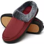 Mishansha Zapatillas Estar por Casa Mujer Antideslizantes CáLido Zapatillas Interior Casa de Espuma de Memoria Rojo Gr.38