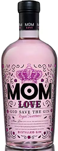 MOM Love - Ginebra Premium - Elaborada con Fresas - 700 ml