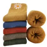 MOSOTECH Calcetines Termicos de Mujer, Calcetines de Lana Invierno Cálidos de Confort Casual