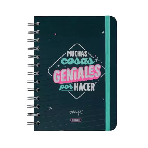 Mr.Wonderful Agenda Wonder pequeña 2024 Semanal, Muchas cosas geniales por hacer