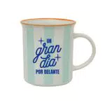 Mr. Wonderful Taza azul - Un gran día por delante