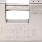 Nestling 5 Llaves 1.1 KG Candado de Seguridad, Rectangular Súper Resistente 20 '40' Contenedor Garaje Garaje Persiana Cadena Candado